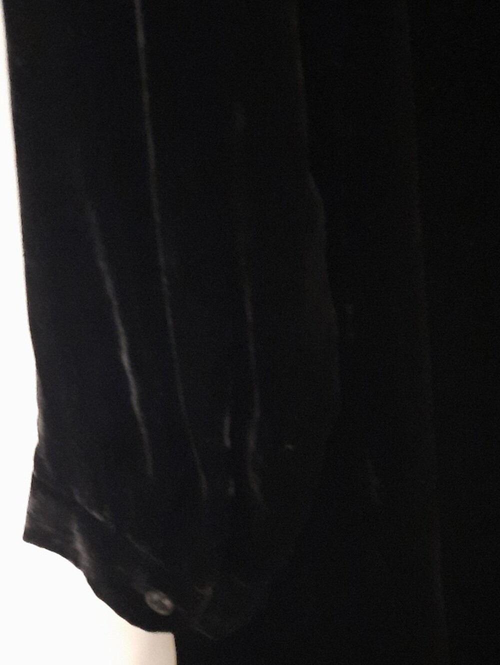Eileen Fisher Black Velvet Long-Sleeve Shift Dress - Picture 11 of 11